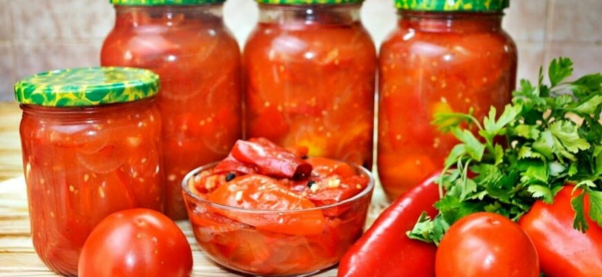 Лечо на зиму - Простые рецепты вкусного лечо из болгарского перца и помидор