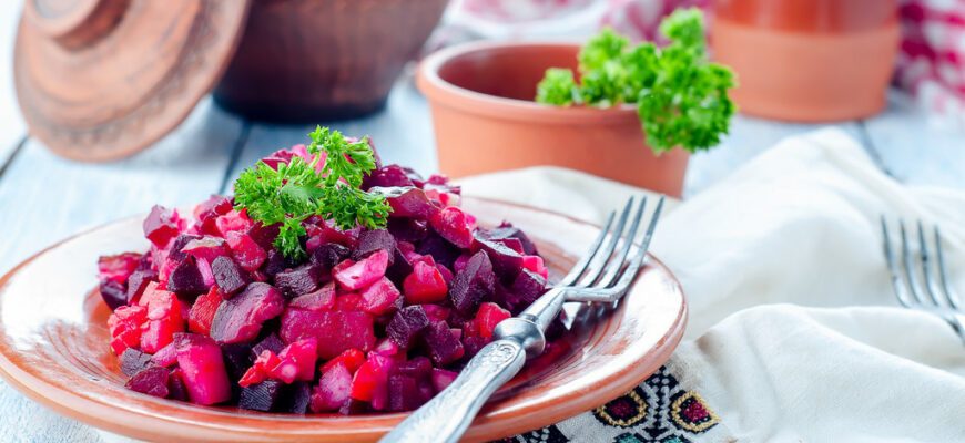 stock photo beetroot salad vinegret