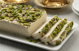 traditional turkish pistachio halva and slices 2021 09 02 20 11 38 utc scaled 1