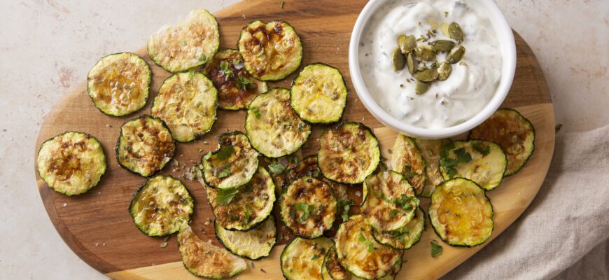 close up on food snacks made from zucchini